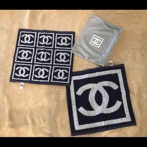 💯% Vintage CHANEL washcloth set - RARE